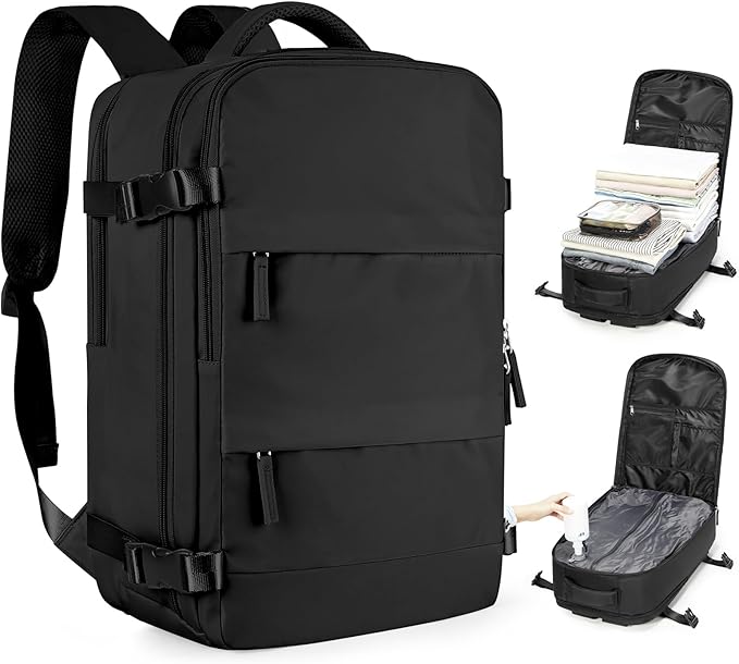 coofay Vacuum Backpack Travel with Pump Vacpack Travel Backpack with Vacuum System Mochila de Viaje Compresion al Vacio Easyvacpack Airbag Backpacks for Traveling Carry on Luggage