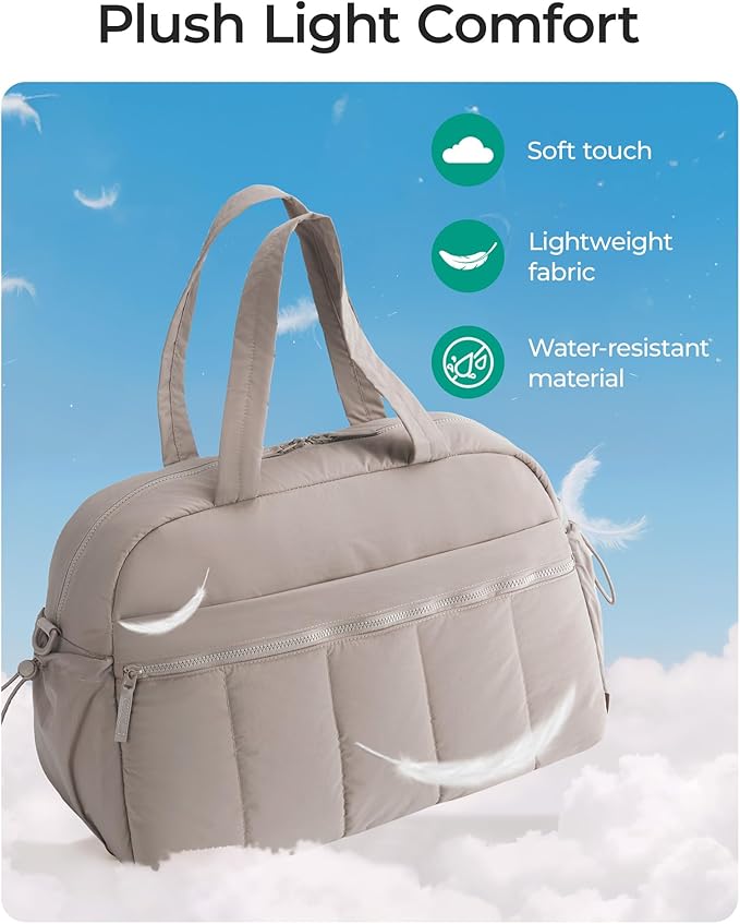 BAGSMART Gym Bag for Women, Duffle Bag for Travel with Wet Pocket, Lightweight Carry on Weekender Duffel, Water Resistant