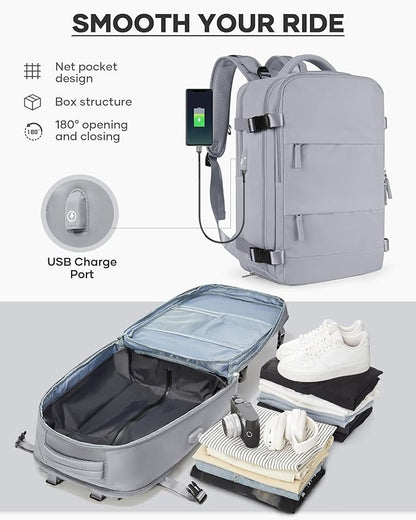 coofay Vacuum Backpack Travel with Pump Vacpack Travel Backpack with Vacuum System Mochila de Viaje Compresion al Vacio Easyvacpack Airbag Backpacks for Traveling Carry on Luggage