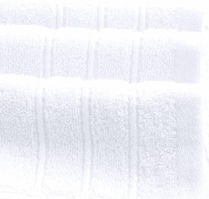Tens Towels Pack of 8 Towels Set, 2 Extra Large Bath, 2 Hand, 4 Washcloths, 100% Cotton, Lighter Weight, Quicker to Dry, Super Absorbent, Perfect for Bathroom, White