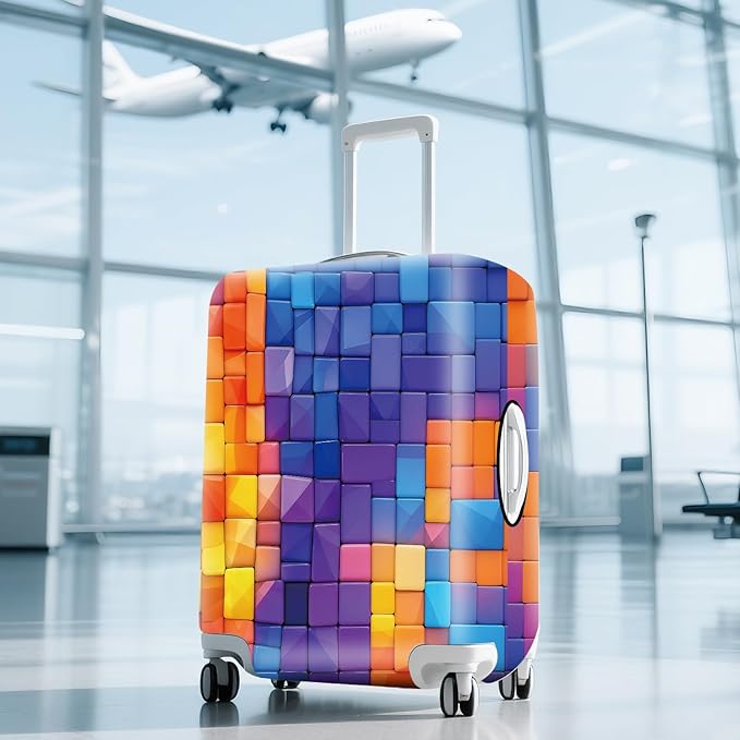 ANNA QUEEN Travel Luggage Cover Suitcase Protector Suitcase Cover Anti-Scratch,Stretchable Bag Cover Washable Durable Polyester