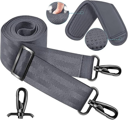 ZINZ 60 Inch Shoulder Strap with Removable Ultra-Thick Pad, Adjustable Buckles Shoulder Crossbody Strap for Luggage Bag