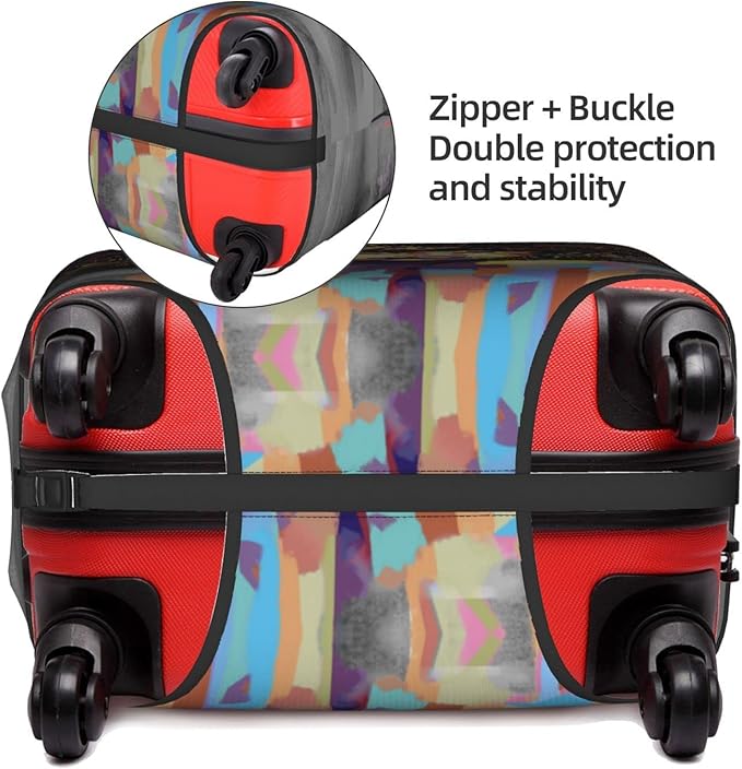 Luggage Cover Protector, Anti-scratch Suitcase Cover, X-Large, Black