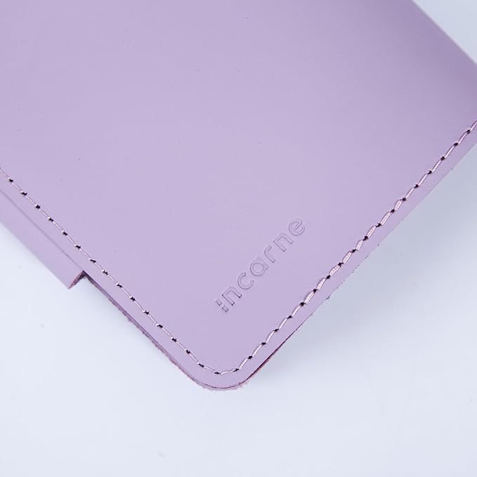 Passport Holder for Travel with AirTag - Travel Passport Wallet Compatible with Airtag Passports Cover with Card Slots & Note Compartment, Magnetic Closure, Genuine Leather, Classic Fuchsia