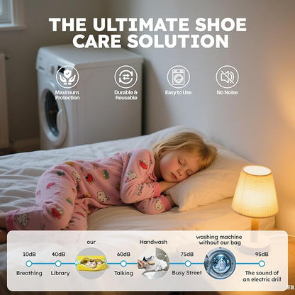 Shoe Washing Machine Bag: Shoe Bag for Washing Machine - Reusable Shoe Cleaning Bag for Sneaker Tennis Shoes Unstain Cleaner Kit
