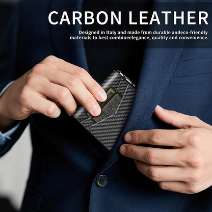 Men’s RFID Blocking Zipper Large Dimensions Wallet with 2 ID Windows - Large Capacity Design, 13 Credit Card Slots