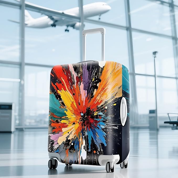 ANNA QUEEN Travel Luggage Cover Suitcase Protector Suitcase Cover Anti-Scratch,Stretchable Bag Cover Washable Durable Polyester