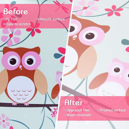 KOTEK Kids Carry On Luggage Set, 16" Hardside Rolling Suitcase with Spinner Wheels, Travel Rolling Luggage for Boys Girls (Owl)