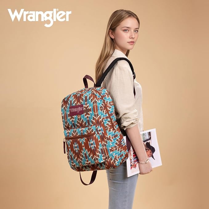 Montana West Wrangler Lightweight Backpack for Women Water Resistant 800D Casual Daypack for College, Commute, Travel & Gym