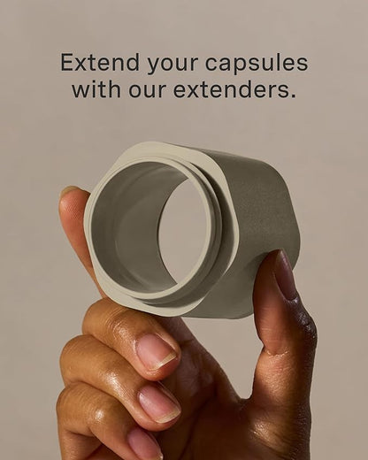 Cadence Extender - Add On to Any Flex Magnetic Containers with Lids,Extension to Travel Bottles for Toiletries - Carry On Travel Essentials For Women/Men - Adds Additional 1.43 fl oz - 3pk, Sand