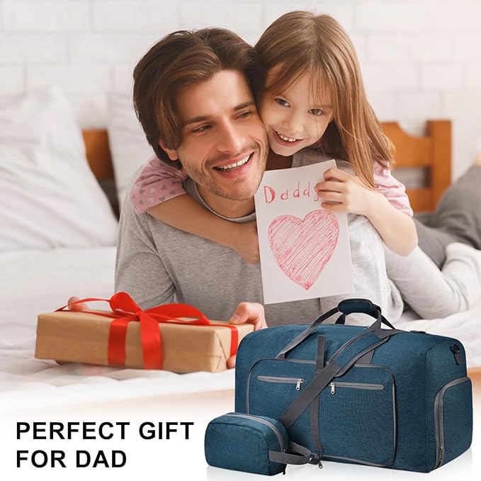 Felipe Varela Duffle Bag with Shoes Compartment and Adjustable Strap,Foldable Travel Duffel Bags for Men Women,Waterproof Duffel Bags