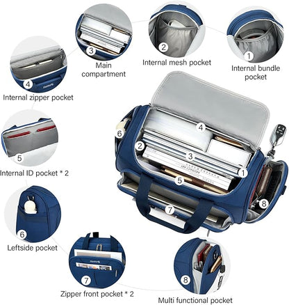 Hanke Underseat Carry On luggage Bags for Travel, Foldable Travel Bags for Women, Soft Lightweight Personal Item Travel Bag Small Carry On Bags for Airplanes, Travel Tote Bags for Women Men.（Blue）