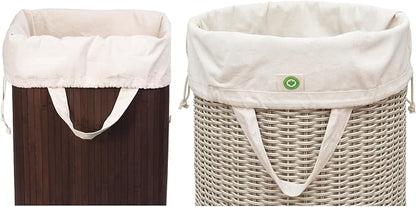 College Dorm Laundry Bags - Versatile and Heavy Duty College Laundry Hamper Liner with Drawstring - Canvas Laundry Basket Liner - 100% Cotton, Washable and Foldable Cloth Laundry Bags (1 Pack)