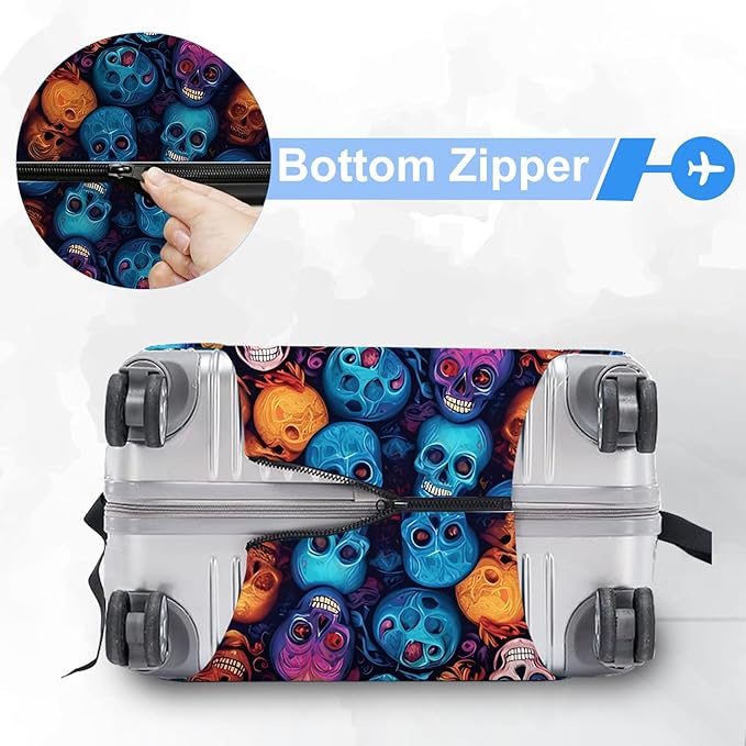 ANNA QUEEN Travel Luggage Cover Suitcase Protector Suitcase Cover Anti-Scratch,Stretchable Luggage Travel Bag Cover Washable