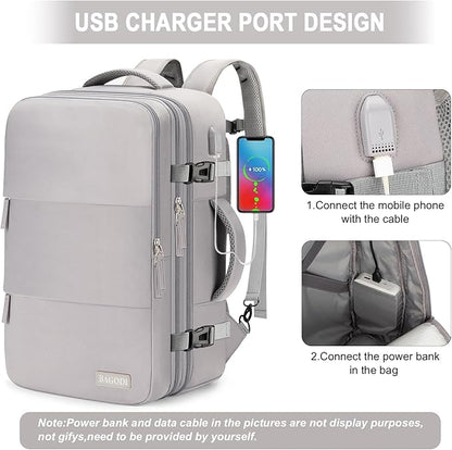 Carry On Backpack, 42L Flight Approved Travel Backpack for Men Women,Airline Approved Gym Backpack Waterproof Business Laptop Daypack Laptop Backpack,Casual Daypack for Business Weekend Hiking