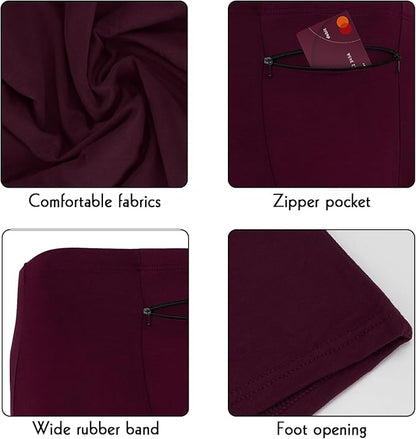 LUEXBOX Pocket Underwear for Men with Secret Hidden Pocket, Travel Boxer Briefs, 2 Packs (Dark Red)