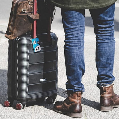 6PCS Unique Cute Animal Luggage Tags with Smile Reminder,Bright Silicone,Includes Name Cards with Full Privacy Cover & Stainless Steel Loops,Funny Suitcase Identify Labels for Women Men Kids