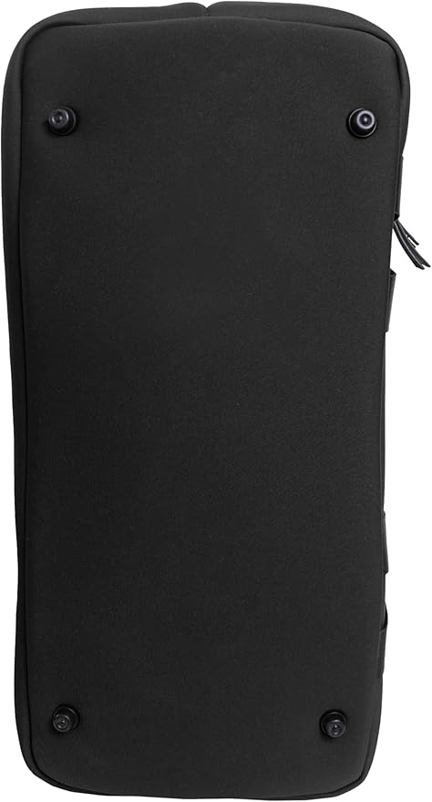 Joan & David 21" Weekender Yoga Gym Duffel Bag with Neoprene Zippered Drop Bottom Compartment Lined In Peva for Non-absorbtion of Odors, Detachable Pouch, Including TSA Approved Bottles (Black)