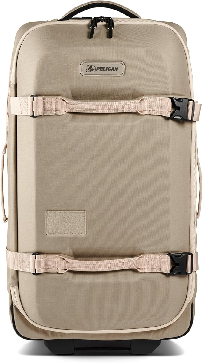 Pelican Aegis Luggage - Check in Duffel Bag with Wheels - 28 Inch Suitcase with Wheels (Sand)