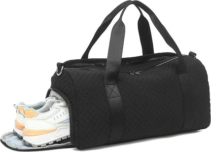 BLUBOON Duffle Bag Girls Kids Cute Gym Bag with Shoes Compartment & Wet Separation Waterproof Sports Overnight Travel Bag