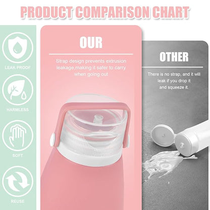 18 Pcs Travel Bottles Set for Toiletries, TSA Approved Travel Size Containers with Bandage Silicone Squeezable for Shampoo Conditioner Lotion Body Wash (Multicolour+White Bag)