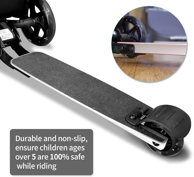 ALVOD Scooter Suitcase for Kids - Scooter Luggage for Kids Lightweight Suitcases with LED Light Wheels