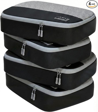 Dot&Dot Medium Packing Cubes - 4 Pcs Suitcase Organizer Set - Carry On Travel Cubes