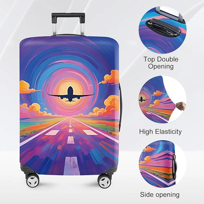 ANNA QUEEN Travel Luggage Cover Suitcase Protector Suitcase Cover Anti-Scratch,Stretchable Luggage Travel Bag Cover Washable
