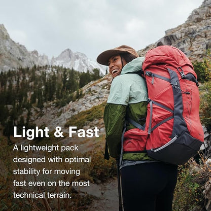 Osprey Tempest 44L Women's Lightweight Hiking Backpack - Daypack for Travel & Camping, Black/Coal Grey, M/L