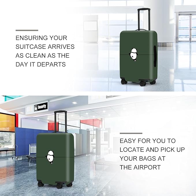 Adorable Panda Bear Luggage Cover Set, Asian Animal Print Elastic Suitcase Protector, Travel Gear for China Trips, Gifts for Panda Lovers