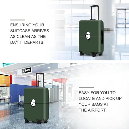 Adorable Panda Bear Luggage Cover Set, Asian Animal Print Elastic Suitcase Protector, Travel Gear for China Trips, Gifts for Panda Lovers