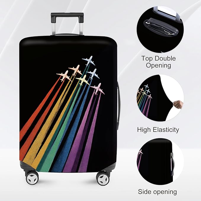 ANNA QUEEN Travel Luggage Cover Suitcase Protector Suitcase Cover Anti-Scratch,Stretchable Luggage Travel Bag Cover Washable