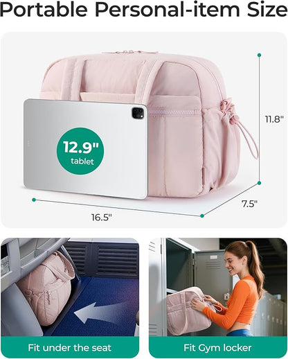 BAGSMART Gym Bag for Women, Duffle Bag for Travel with Wet Pocket, Lightweight Carry on Weekender Duffel, Water Resistant