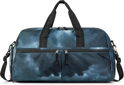 Choco Mocha Girls Duffle Bag for Travel Sports Duffle Bag with Shoe Compartment Gym Duffle Tote Bag Dance Duffle Bags for Teen Girls Black