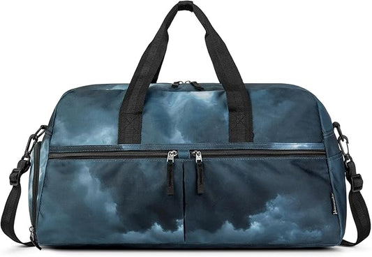 Choco Mocha Girls Duffle Bag for Travel Sports Duffle Bag with Shoe Compartment Gym Duffle Tote Bag Dance Duffle Bags for Teen Girls Black