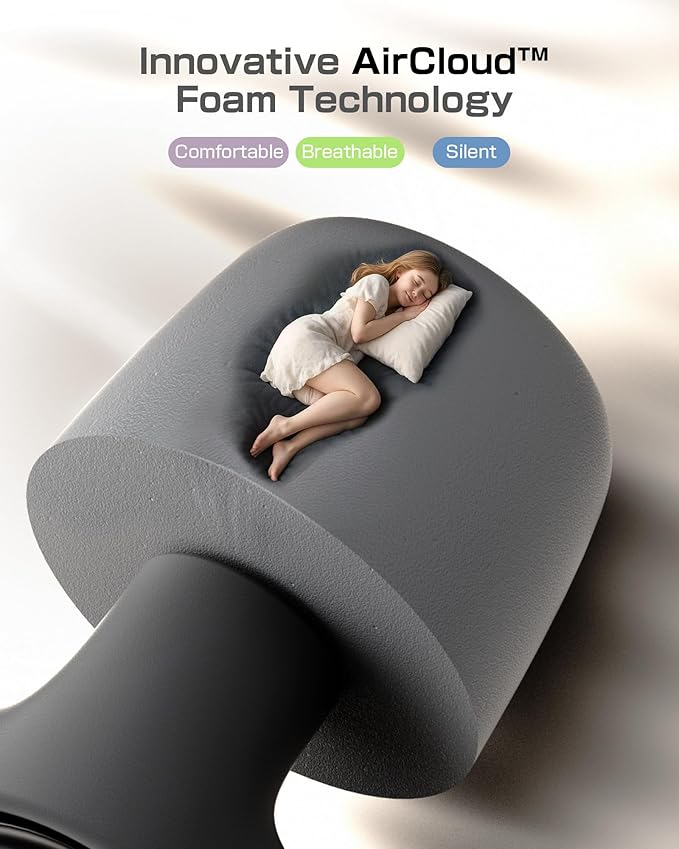 Ear Plugs for Sleeping and Concerts with Cord, Anti-Loss Reusable Earplugs, Ultra-Comfy, 45dB Noise Reducing, Hearing Protection for Travel & Focus, 7 Pair Silicone & Foam Eartips, Slumber Beige