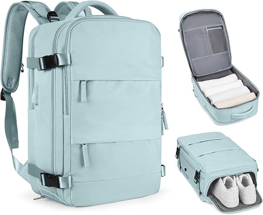 Large Personal Item Travel Backpack For Women Men Airline Approved Carry On Backpack Flight Approved Waterproof Sports Luggage Backpack Casual Daypack Small Hiking Backpack