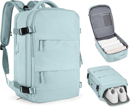 Personal Item Travel Backpack For Women Men Airline Approved Carry On Backpack Flight Approved Waterproof Sports Luggage Backpack Casual Daypack Small Hiking Backpack