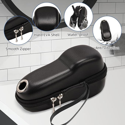 Razor Travel Case - Protective Holder for Philips Series S1000 S2000 S3000 S5000 S7000 S8000 S9000, Portable Charging, Durable, Waterproof, Compact Design for Men's Travel Essentials (Black)
