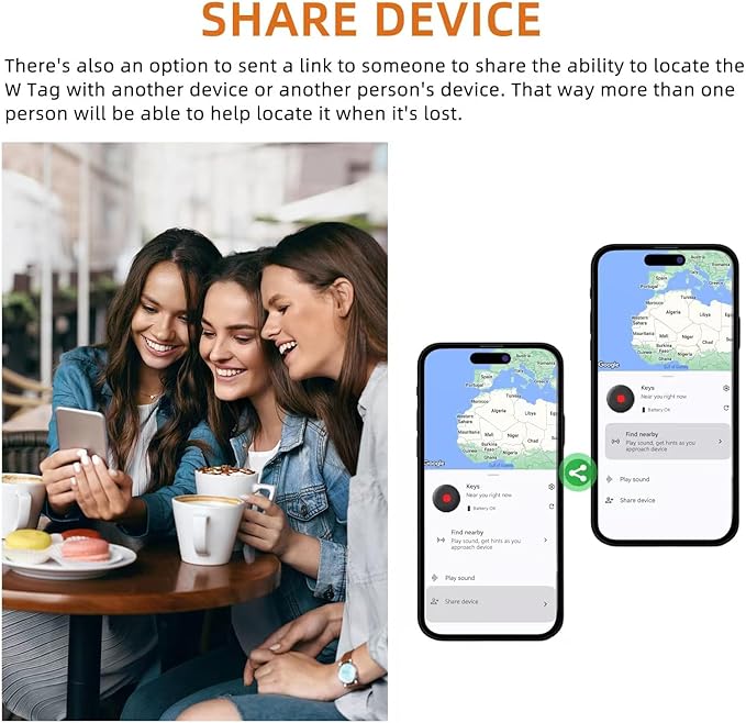 Bluetooth Smart Tags-4 Pack for Android, Smart Tags for Android, Google Certified/Works with Google Find Hub/Luggage Tracker Android, Game Changer Waterproof Bluetooth Tags for Keys,Wallets,Suitcases