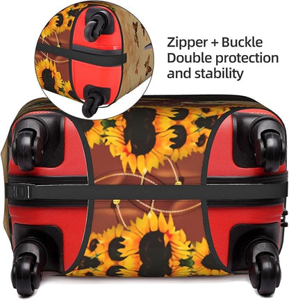 Washable Suitcase Protector - Anti-scratch Luggage Cover for Medium Suitcase - African American Afro Woman