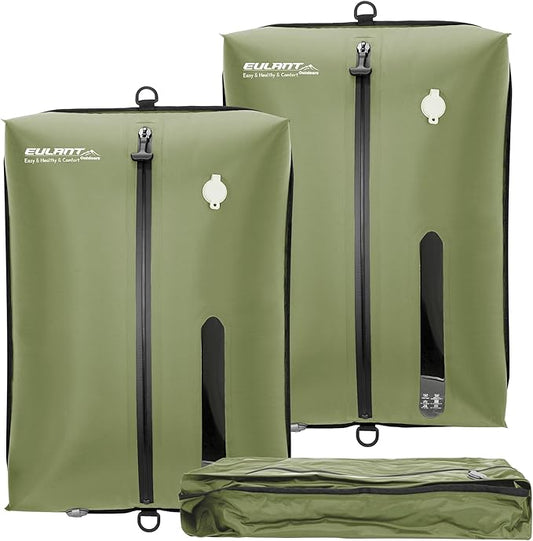 Reusable Vacuum Bags for Travel,Professional Waterproof IPX8 Vacuum Compression Bag for Suitcases Backpack,Space Saver Bags Packing Organizers for Clothing Packing(2 PACK NO PUMP)