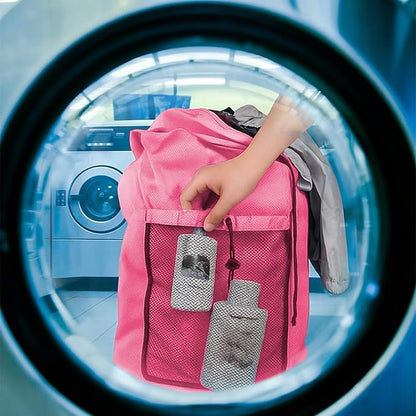 Laundry Bag Backpack Large Travel Laundry Bag with Adjustable Shoulder Straps Portable Laundry Hamper for College, Dorm, Apartment Camp