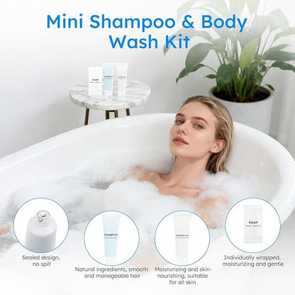 Hygiene Kits and Bulk Convenience Kits Feature Double-Sealed Individual Packaging. Personal Hygiene Kits are Suitable for Hotels, Camping, Home Use, and Travel (10-Pack)