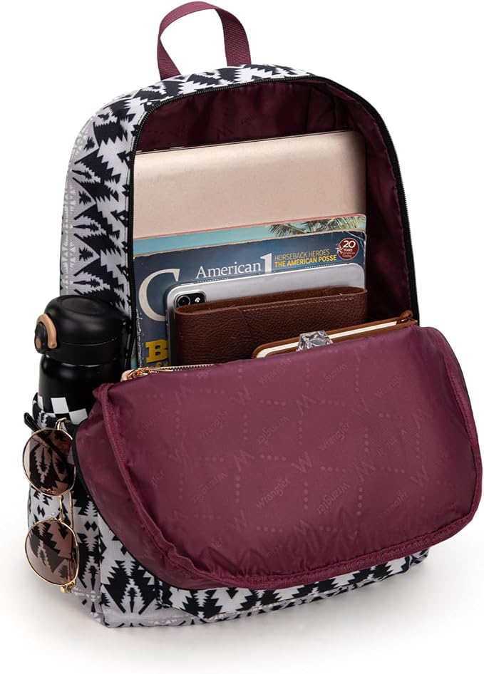 Montana West Wrangler Lightweight Backpack for Women Water Resistant 800D Casual Daypack for College, Commute, Travel & Gym