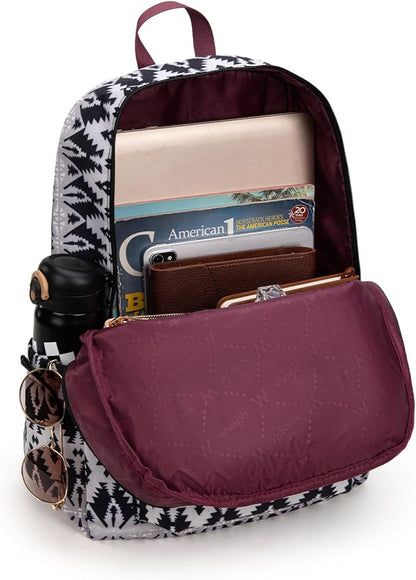 Montana West Wrangler Lightweight Backpack for Women Water Resistant 800D Casual Daypack for College, Commute, Travel & Gym