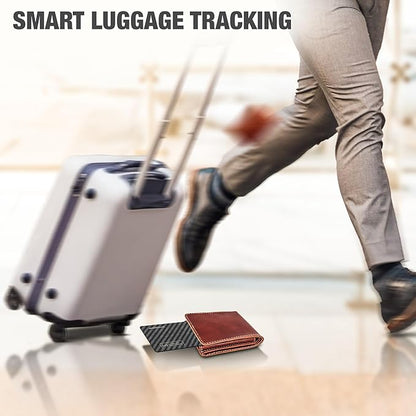 WHEREMYLUV-Item-Finder-for-Wallet, Ultra Thin Bluetooth Tracker Card Compatible with Apple Find My, Rechargeable GPS Locator, IPX8 Waterproof, Slim Smart Card for Men & Women (Black)