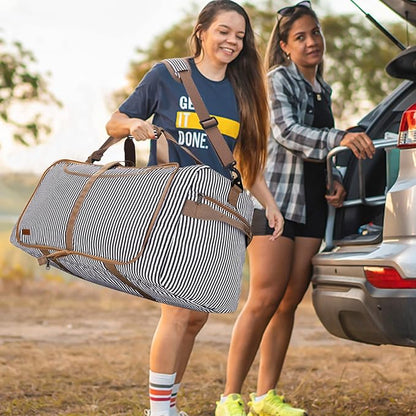 150L Duffle Bag for Travel, Extra Large Foldable Waterproof Travel Duffel Bags Weekender Overnight Bag for Men and Women with Shoe Compartment