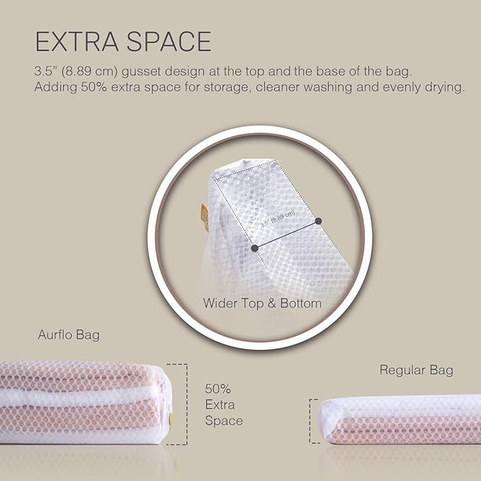 Extra Large Mesh Laundry Bags for Delicates - 2 Jumbo XXL Durable Laundry Bag Mesh Wash Bags with Hanging Loop. Garment Safe and Organizer for Washing Machine, Clothes, Lingerie, Sheets, and Blankets