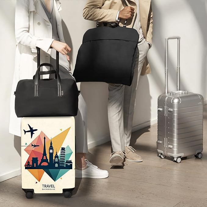 ANNA QUEEN Travel Luggage Cover Suitcase Protector Suitcase Cover Anti-Scratch,Stretchable Luggage Travel Bag Cover Washable